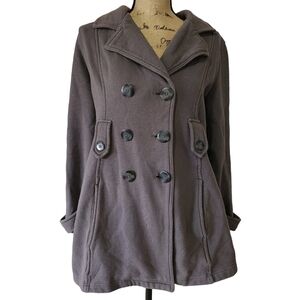 3/$15 Motherhood Jacket Grey Sweatshirt Weight - Large